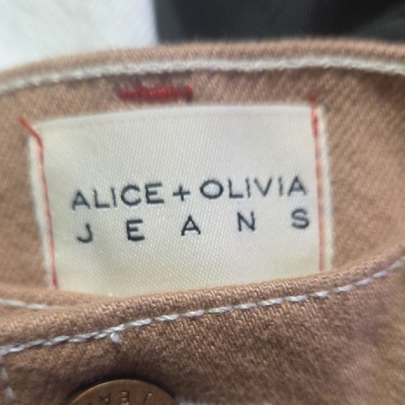 Alice + Olivia Tan Jeans - Picture 2 of 7